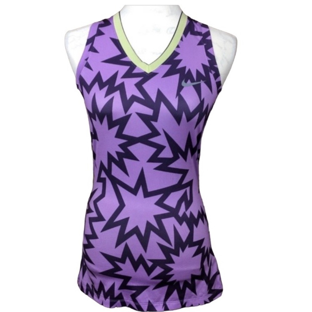 Nike Pro Tank Athletic Tank Top Purple Size S
